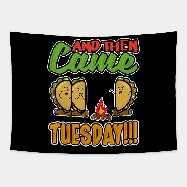 Taco Tuesday - Taco Burrito Tortilla Mexican Food Tapestry by merchmafia