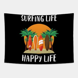 SURFING LIFE - HAPPY LIFE Tapestry