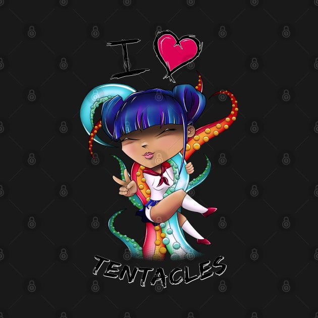 I Heart Tentacles by blackdrawsstuff