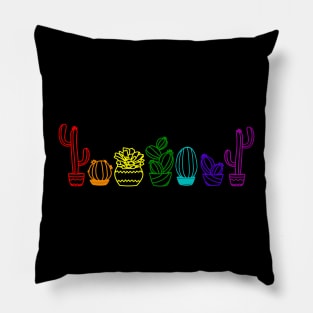 LGBTQ Pride Cactus Shirt Pillow