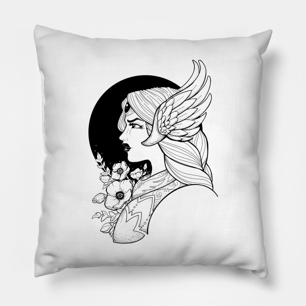 Valkyrie Pillow by Redheadkls