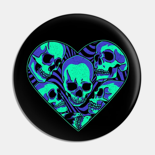 Neon Anatomical Love Pin by FanFreak