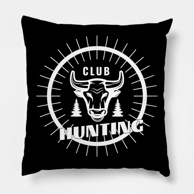 Hunting Club Pillow by LAMUS