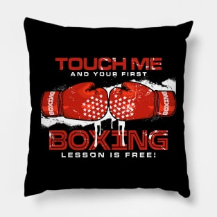 Boxing lesson is Free Glove Boxing Day Pillow