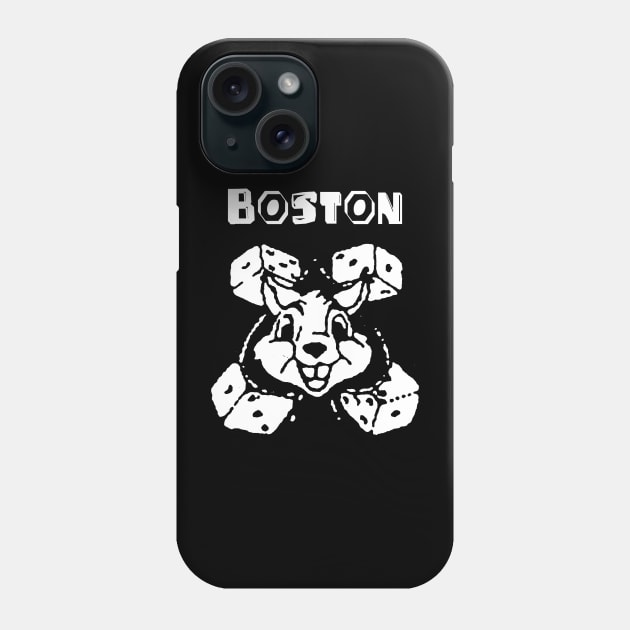 boston bunny dice Phone Case by doggo babushka