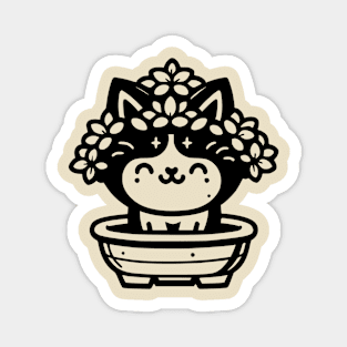 Cute Bonsai Cat Magnet