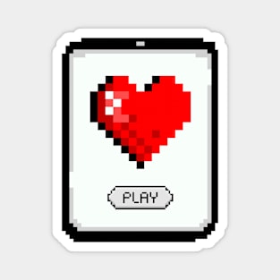 Pixel Love Game Magnet