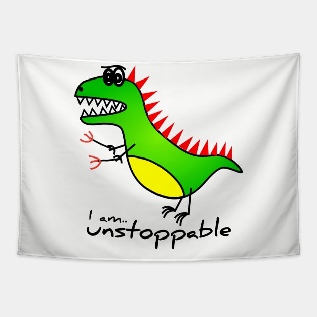 I am unstoppable trex Tapestry by afmr.2007@gmail.com