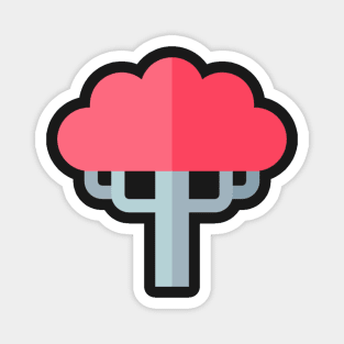 Pink blossom tree icon Magnet