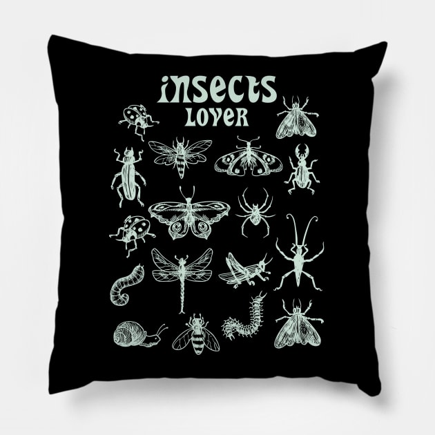 Insects lover Pillow by ArtStopCreative