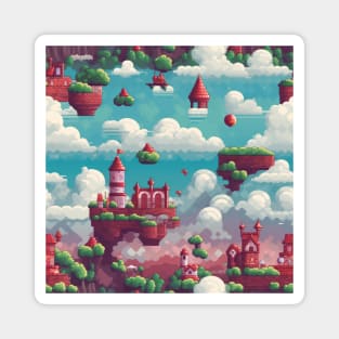 Pixel Art Repeating Pattern Magnet