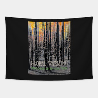 global warming caution Tapestry