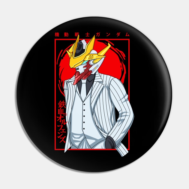 Barbatos Lupus In White Suit Pin by VIN LABS