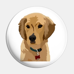 Beau the Golden Retriever Pin