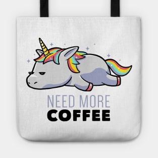 Need More Coffee Lazy Unicorn Gift Tote