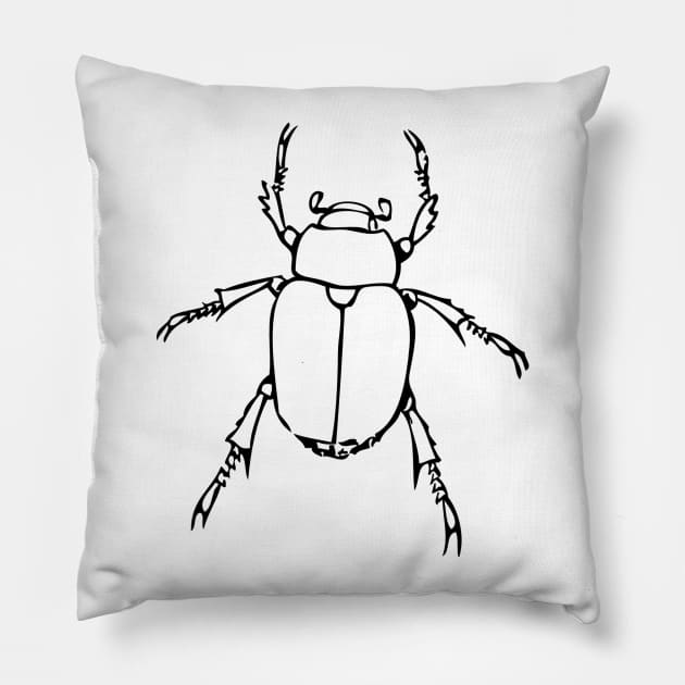 Beetle Pillow by Kuyiko