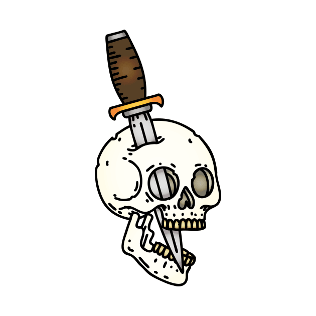 Skull and Dagger by OctoberArts