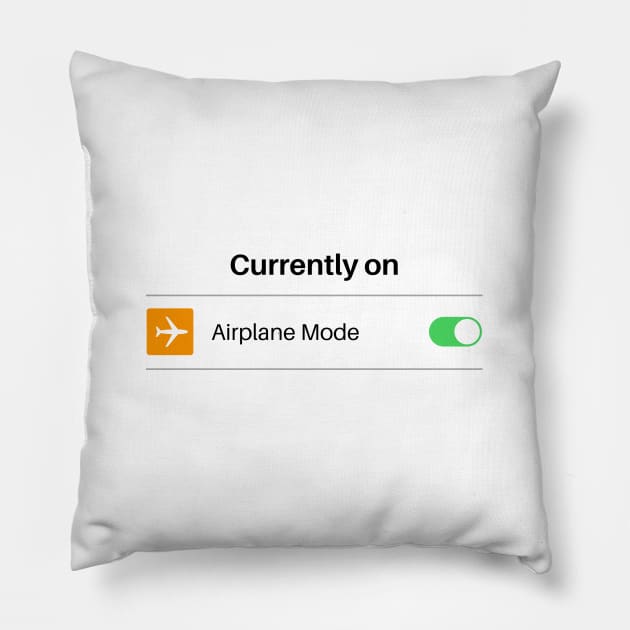 Airplane Mode Pillow by CoreDJ Sherman
