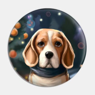 Cute Beagle Drawing Pin