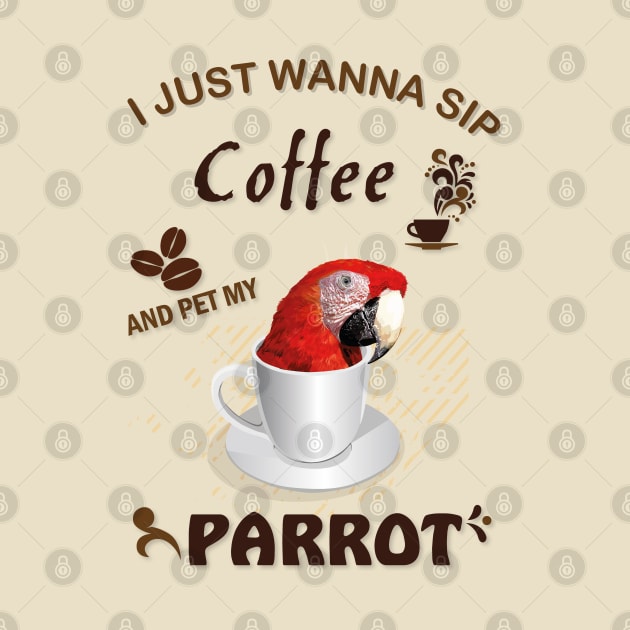 i just wanna sip coffee and pet my parrot by obscurite