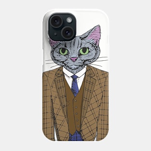 Business Cat: VP of Purrrrchasing Phone Case