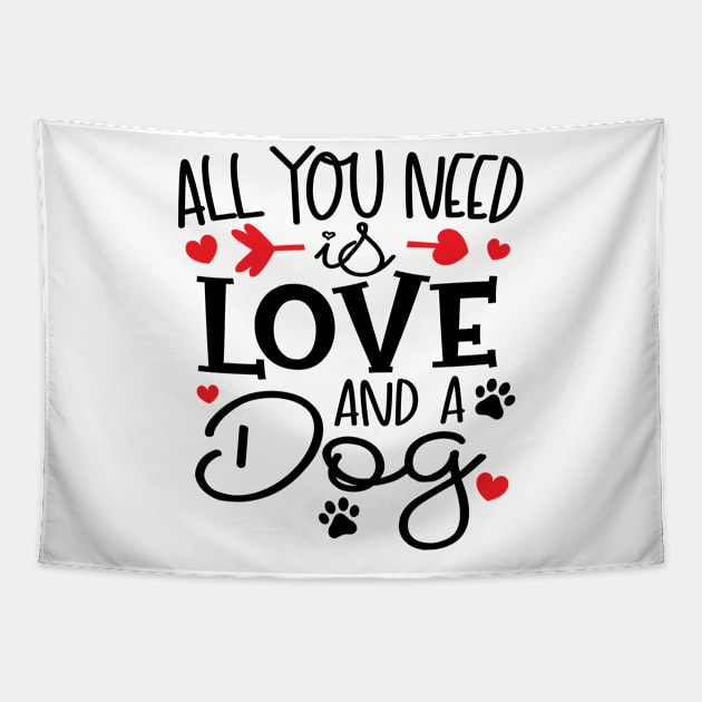 All You Need is Love and a Dog Tapestry by busines_night