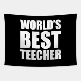 World's Best Teecher Funny Teacher Humor Tapestry