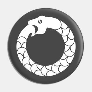 Ouroboros (white logo) Pin