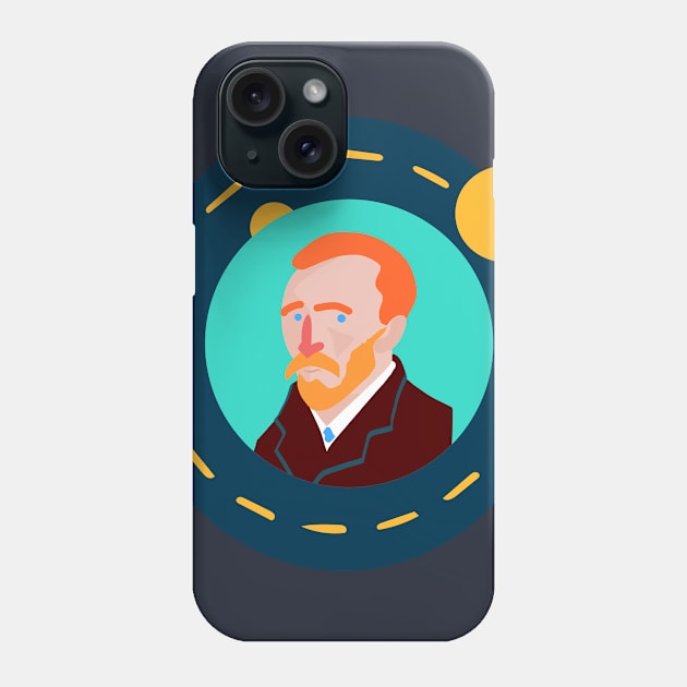 Van Gogh with Sun Phone Case by LemoBoy