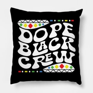 Dope Black Crew Shirt Pillow