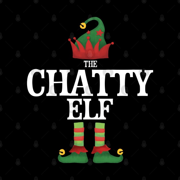 Chatty Elf Matching Family Group Christmas Party Pajamas by uglygiftideas