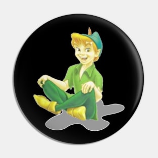 Peter Pan Sitting Down Pin