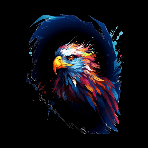 Intense Eagle Portrait by ZombieTeesEtc