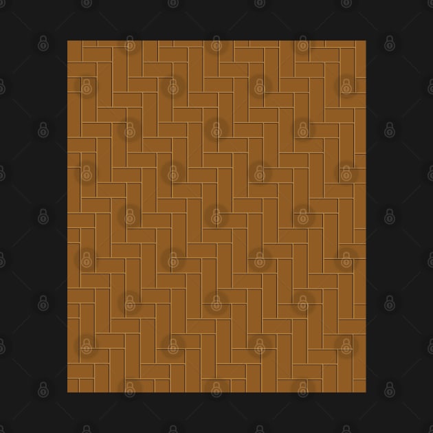 Geometric Tiles in Dark Tan by OneThreeSix