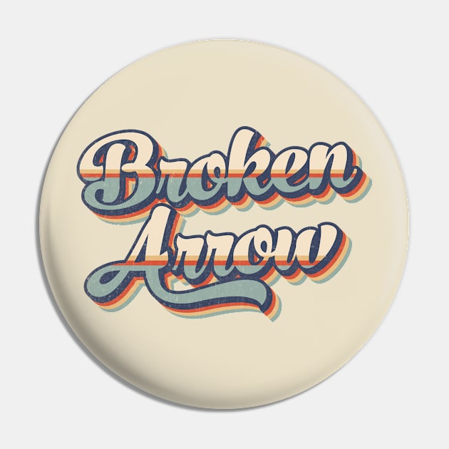 Broken Arrow // Retro Vintage Style Pin by Stacy Peters Art