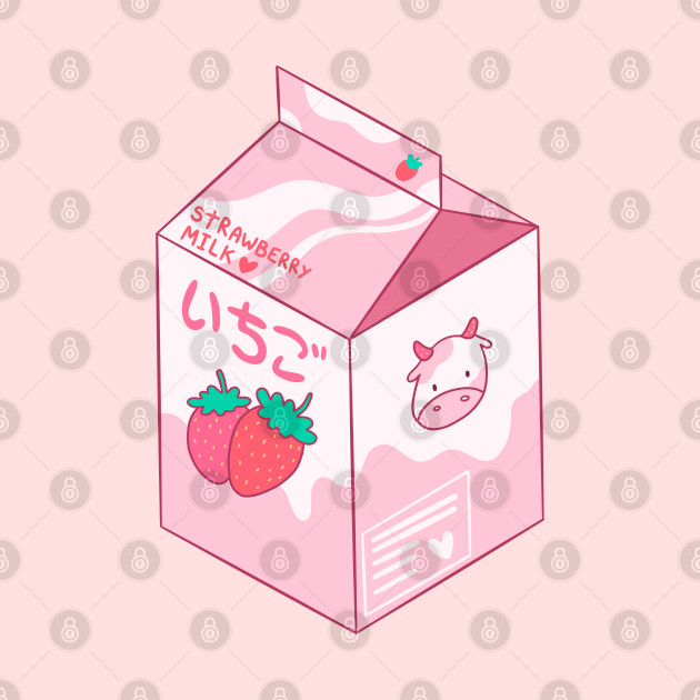 Kawaii Strawberry Milk Shake - Strawberry Milk - Phone Case