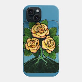 Three of Roses Phone Case
