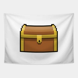 Treasure Chest Pixel Art Tapestry