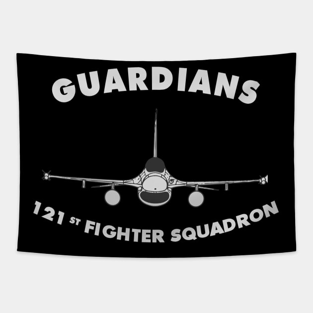 121st Fighter Squadron USAF F16 Tapestry by DesignedForFlight