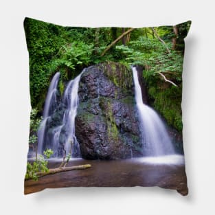 Fairy Glen Waterfall, Rosemarkie, Scotland Pillow
