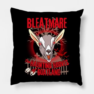 Bleatmare, The Haunting Hooves of Goatland - Scary Goat Pillow