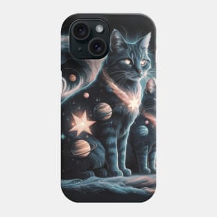 Cosmic Cat Fusion Phone Case