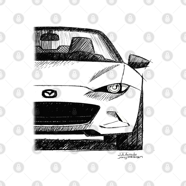 My drawing of the Japanese roadster car ND by jaagdesign