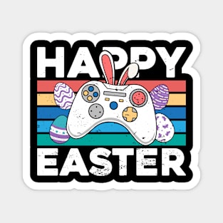 Happy Easter Video Game Bunny Gaming Controller Gamer Magnet