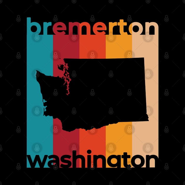 Bremerton Washington Retro by easytees