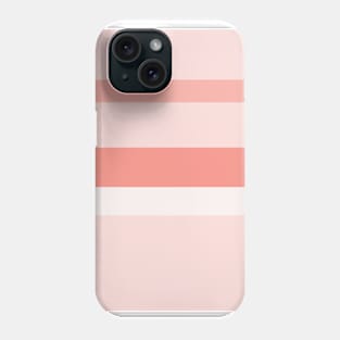 A limited assortment of Isabelline, Pale Pink, Melon (Crayola) and Peachy Pink stripes. Phone Case