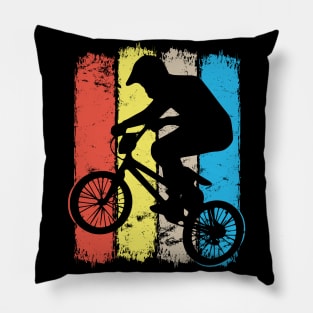 Colorful Bmx Apparel | Retro Bmx Bike Old School Pillow