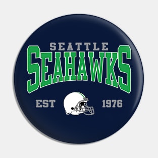 Retro Seattle Football Pin