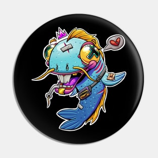 Crazy Fish Pin