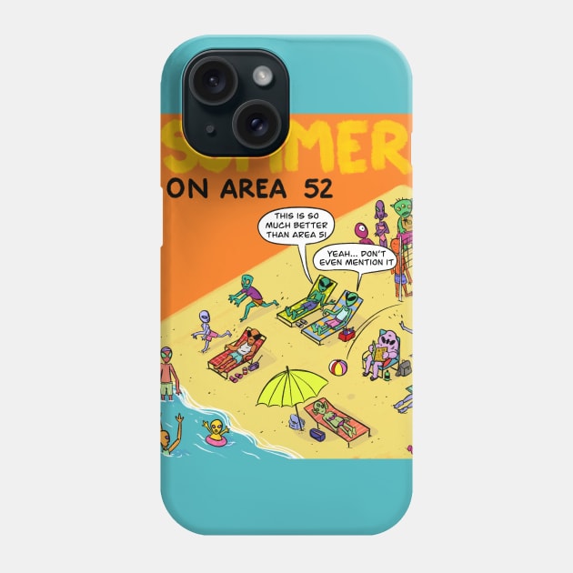 not area 51 alien summer vacation Phone Case by kuinif